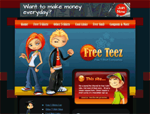 Tablet Screenshot of freeteez.com